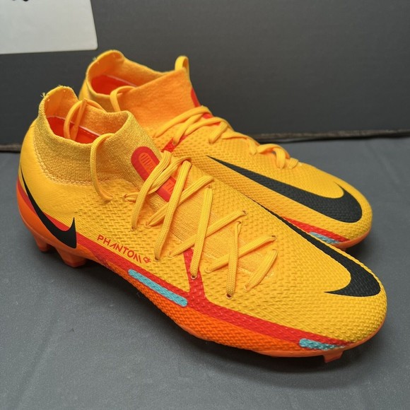 NIKE Phantom GT2 Pro DF FG ‘Laser Orange Bright Crimson’ DC0759-808 Men Sz 4 NEW - Picture 4 of 14